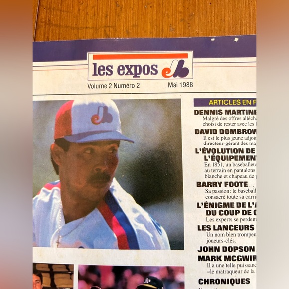 Montreal Expos plush and magazine - Picture 6 of 7